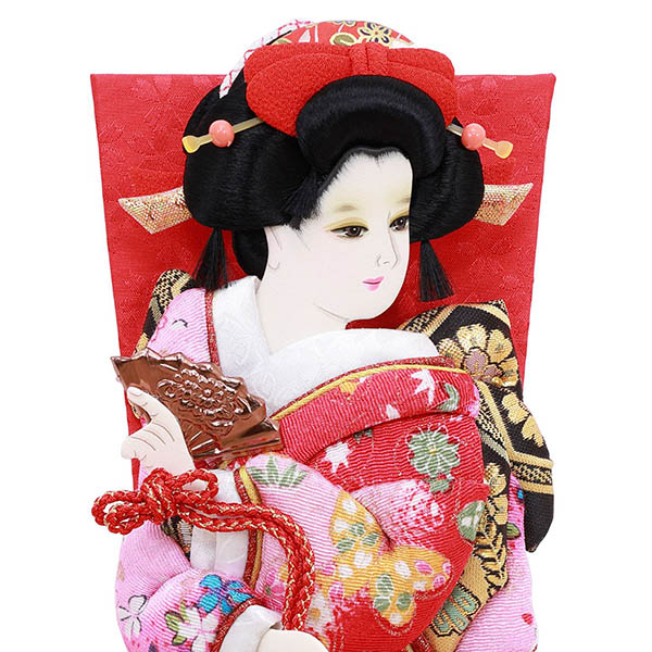 羽子板 フジキ 姫振袖 道成寺 縮緬 押絵羽子板 詳細画像 フジキ 羽子板 姫振袖 道成寺 縮緬 押絵羽子板 詳細画像