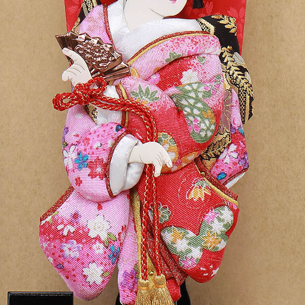 羽子板 フジキ 姫振袖 道成寺 舞 黒木目 ガラスケース飾り 詳細画像 フジキ 羽子板 姫振袖 道成寺 舞 黒木目 ガラスケース飾り 詳細画像