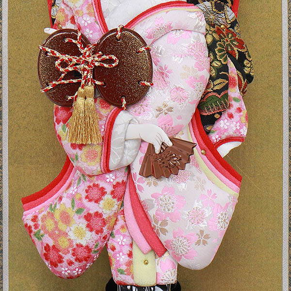 羽子板 フジキ 姫振袖 浅妻 花梨 かぶせ パノラマガラスケース飾り 詳細画像 フジキ 羽子板 姫振袖 浅妻 花梨 かぶせ パノラマガラスケース飾り 詳細画像