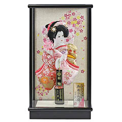 東京久月作ワイン塗り六角8号羽子板 東京久月作ワイン塗り六角8号羽子板