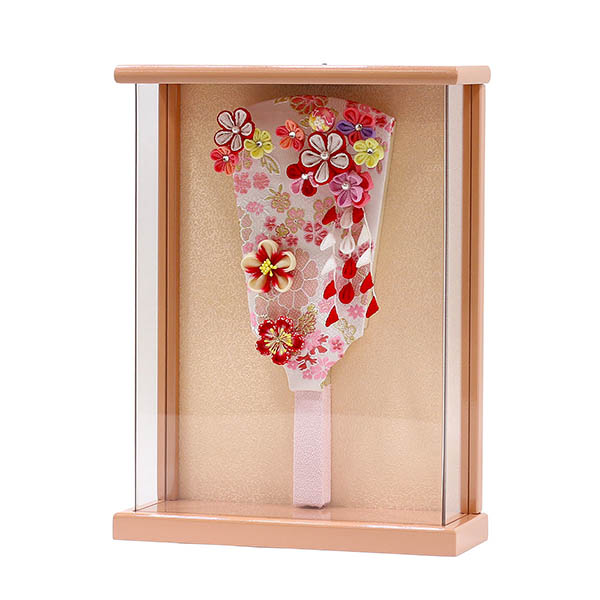 羽子板 東玉 つまみ細工 羽子板 赤 壁掛け 額飾り パールピンク塗り アクリルケース飾り 詳細画像 東玉 羽子板 つまみ細工 羽子板 赤 壁掛け 額飾り パールピンク塗り アクリルケース飾り 詳細画像