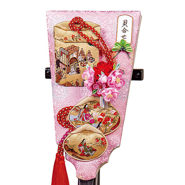 羽子板 平安豊久 摩耶作 貝合わせ 清雅 木目二重型飾り台セット 詳細画像 平安豊久 羽子板 摩耶作 貝合わせ 清雅 木目二重型飾り台セット 詳細画像
