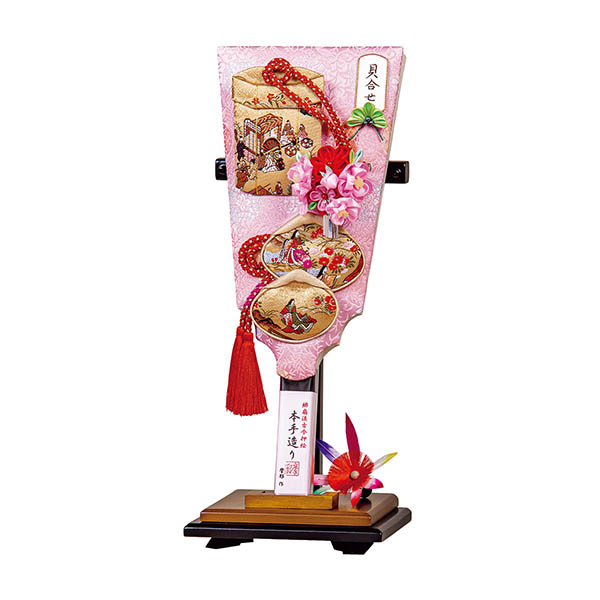 摩耶作 貝合わせ 清雅 木目二重型飾り台セット