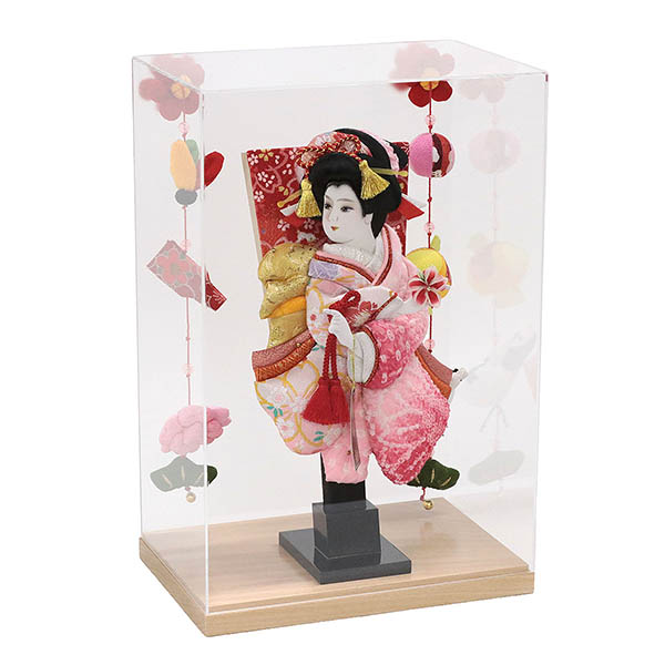 羽子板 幸月 花振袖 金襴かのこ ピンク どこでもつるし付き アクリルケース 霞 KASUMI 2436 詳細画像 幸月 羽子板 花振袖 金襴かのこ ピンク どこでもつるし付き アクリルケース 霞 KASUMI 2436 詳細画像