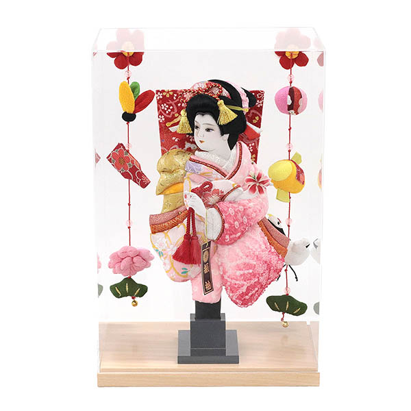 花振袖 金襴かのこ ピンク どこでもつるし付き アクリルケース 霞 KASUMI 2436