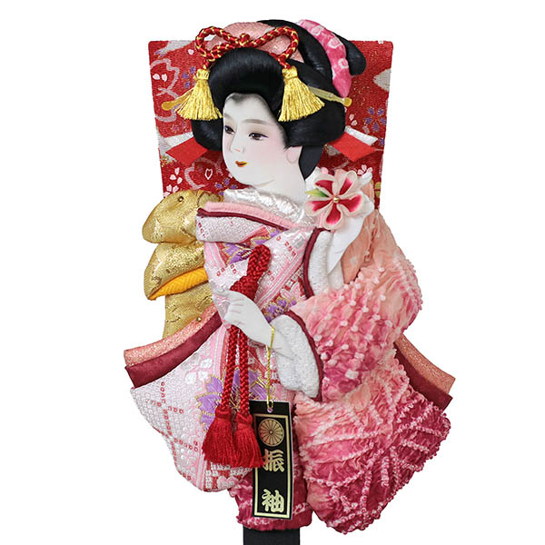 羽子板 幸月 花振袖 金襴かのこ ピンク アクリルケース 霞 KASUMI 2436 詳細画像 幸月 羽子板 花振袖 金襴かのこ ピンク アクリルケース 霞 KASUMI 2436 詳細画像