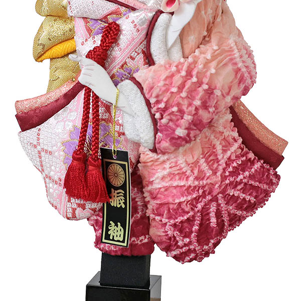 羽子板 幸月 花振袖 金襴かのこ ピンク アクリルケース 霞 KASUMI 2436 詳細画像 幸月 羽子板 花振袖 金襴かのこ ピンク アクリルケース 霞 KASUMI 2436 詳細画像