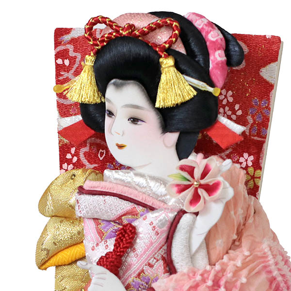 羽子板 幸月 花振袖 金襴かのこ ピンク どこでもつるし付き アクリルケース 霞 KASUMI 2436 詳細画像 幸月 羽子板 花振袖 金襴かのこ ピンク どこでもつるし付き アクリルケース 霞 KASUMI 2436 詳細画像