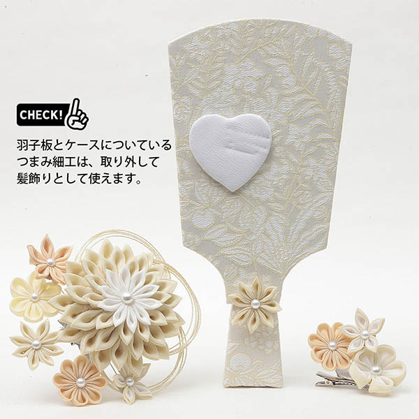 羽子板 久月 つまみ細工 モカ 円形アクリルケース飾り 髪飾り付き 詳細画像 久月 羽子板 つまみ細工 モカ 円形アクリルケース飾り 髪飾り付き 詳細画像