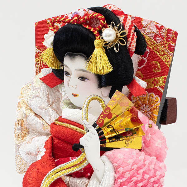 羽子板 吉徳 鹿の子 ピンク 赤 刺繍 花梨塗り アクリルケース飾り 詳細画像 吉徳 羽子板 鹿の子 ピンク 赤 刺繍 花梨塗り アクリルケース飾り 詳細画像