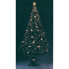 クリスマス: ブラックファイバーツリー(スケルトンボール) 210cm