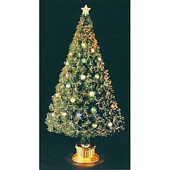 クリスマス: NEWファイバーツリー(スケルトンボール付) 210cm　【WG-7687】