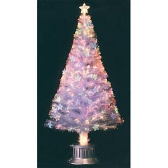 クリスマス: オーロラティンセルファイバーツリー(ELスター付) 180cm