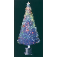 クリスマス: オーロラティンセルファイバーツリー(スケルトンボール付) 150cn