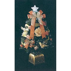 クリスマス: プレシャスファイバーツリー(ローズ) 60cm