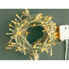 クリスマス: LEDストレートコード100球(シルバーコード)クロスライセンス品(電球色)