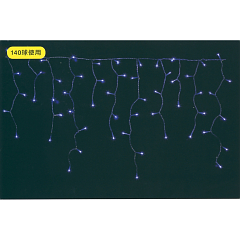 クリスマス: LEDカーテンライト(ブルー)