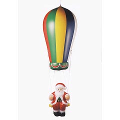 クリスマス: ガーデニングライト　気球サンタ