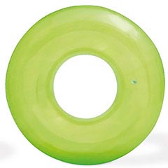 プール・ビーチ用品: トランスピアレントチューブ　　グリーン
