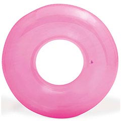 プール・ビーチ用品: トランスピアレントチューブ　　ピンク