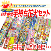 内容おまかせ　特選手持ち花火セット　ご予算：1,000円から | 内容おまかせ