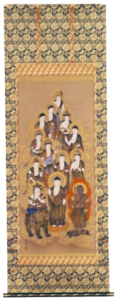荻野英峰作　十三仏図