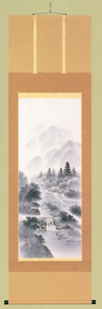 水墨山水　山田耕石作