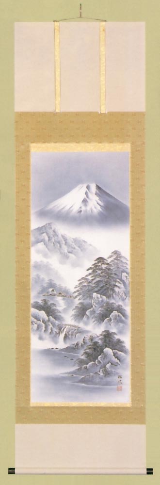 富士山水　夏目拓次作