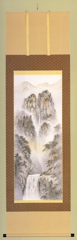 水墨山水　小出華陽作