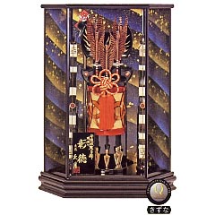 破魔弓: 守護　瑪瑙入　薬玉飾　彰徳　黒塗六角ケース
