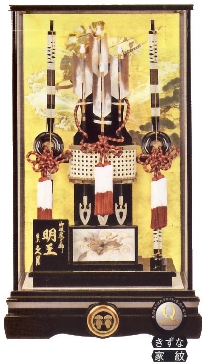 彫金 明王 黒塗りケース・オルゴール
