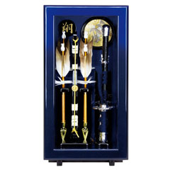 破魔弓: 壁掛け 額飾り 翔 ガラスケース飾り スタンド付き