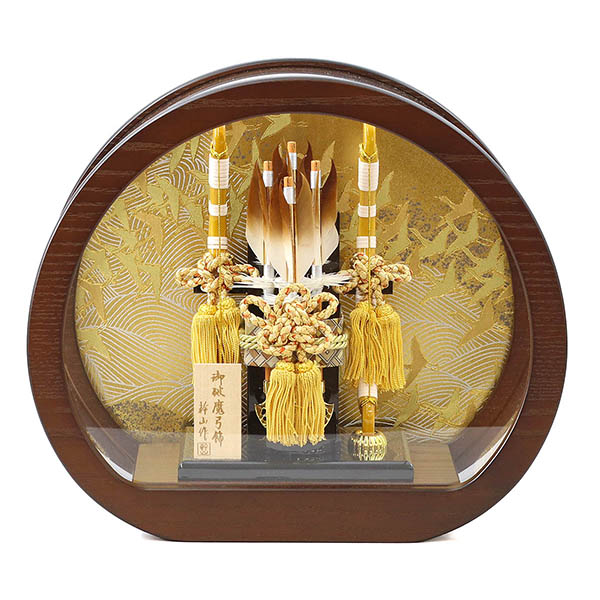 和 なごみ オーク材 円形 丸形 アクリルケース飾り