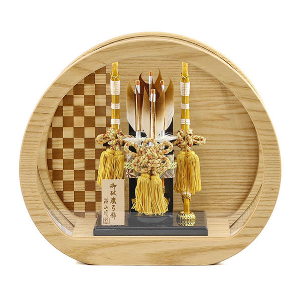 和 なごみ タモ材 円形 丸形 アクリルケース飾り