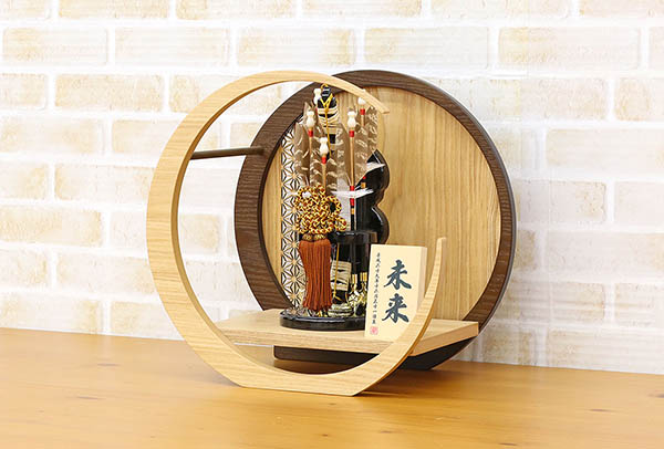 破魔弓 森泉 円 透かし麻の葉模様 木製 円形 三日月形飾り台 (小) 詳細画像 森泉 破魔弓 円 透かし麻の葉模様 木製 円形 三日月形飾り台 (小) 詳細画像