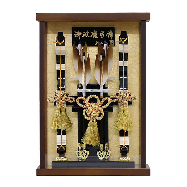 壁掛け 額飾り 創 オーク材 金バック アクリルケース飾り