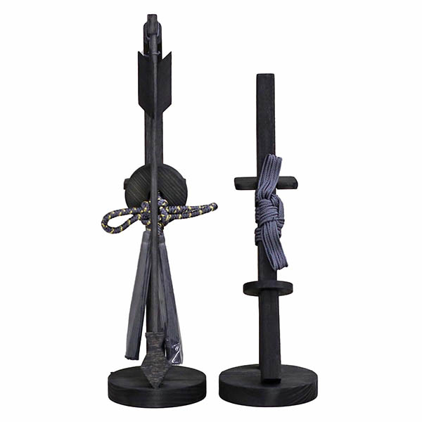 破魔弓 久月 黒龍 木製 市松・四君子柄 黒塗り アクリルケース 詳細画像 久月 破魔弓 黒龍 木製 市松・四君子柄 黒塗り アクリルケース 詳細画像