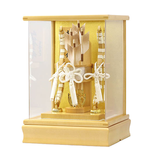 破魔弓 吉徳 白木調 木目 アクリルケース飾り 詳細画像 吉徳 破魔弓 白木調 木目 アクリルケース飾り 詳細画像