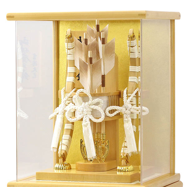 破魔弓 吉徳 白木調 木目 アクリルケース飾り 詳細画像 吉徳 破魔弓 白木調 木目 アクリルケース飾り 詳細画像