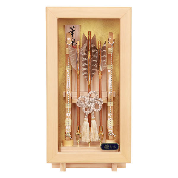 壁掛け 額飾り 檜製 清和 アクリルケース飾り スタンド付き