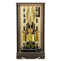 破魔弓: 鉄刀木 勇輝 面取り ガラスケース飾り