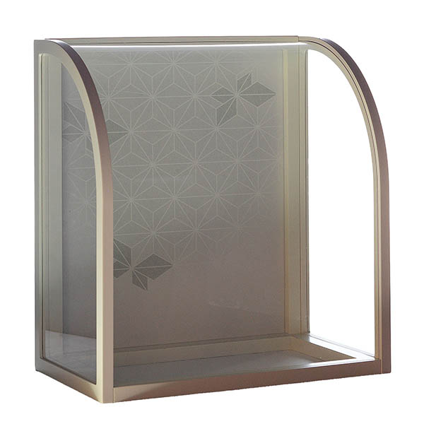 破魔弓 久月 天賦 本籐 アイボリー モカ暈 アクリルケース飾り 詳細画像 久月 破魔弓 天賦 本籐 アイボリー モカ暈 アクリルケース飾り 詳細画像