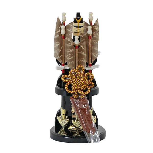 破魔弓 森泉 円 円型 丸型 木目バック ベージュ・モカ塗 アクリルケース 詳細画像 森泉 破魔弓 円 円型 丸型 木目バック ベージュ・モカ塗 アクリルケース 詳細画像