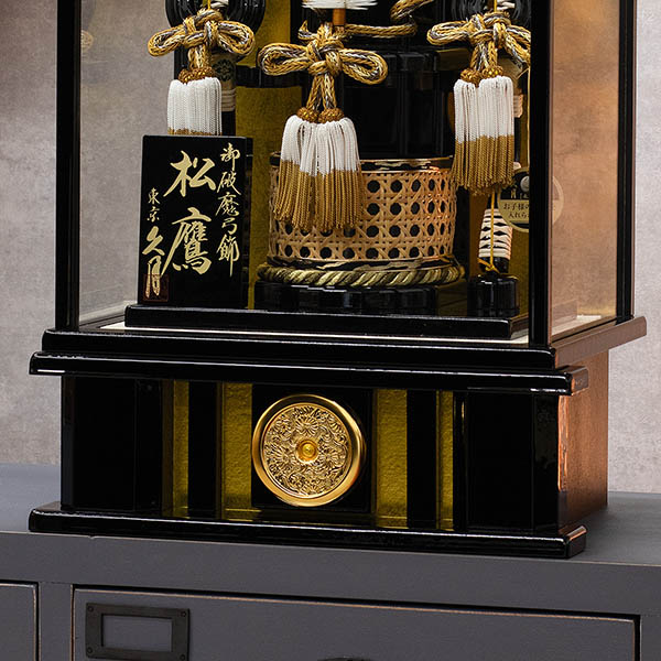 破魔弓 久月 松鷹A 黒塗り ガラスケース飾り 詳細画像 久月 破魔弓 松鷹A 黒塗り ガラスケース飾り 詳細画像