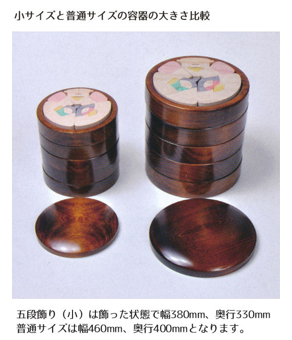 円びな五段飾り （小）