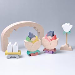 薔薇の花びな・枠付