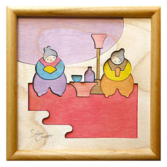 小黒三郎の組み木: はかまびな